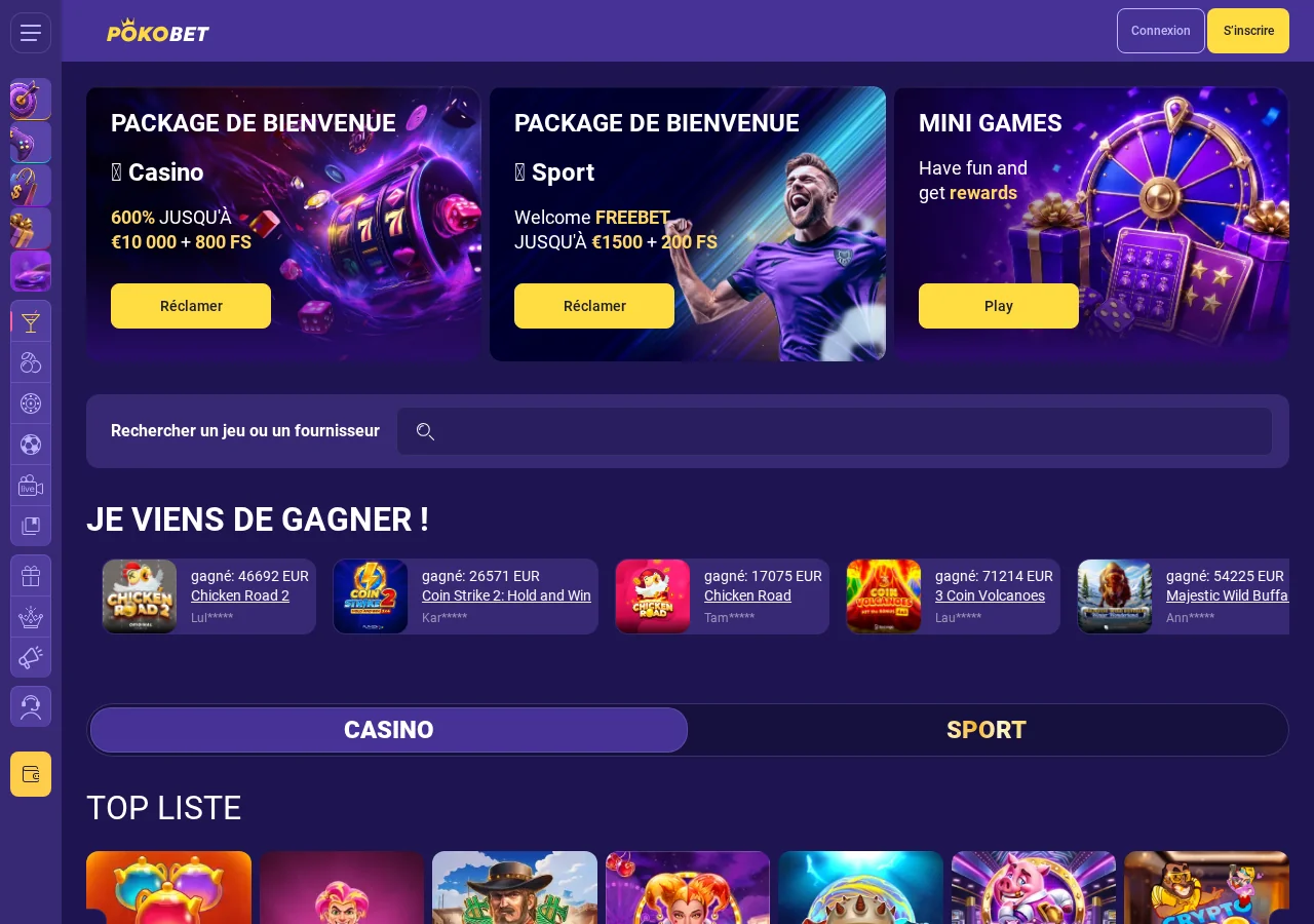 PokoBet casino overview